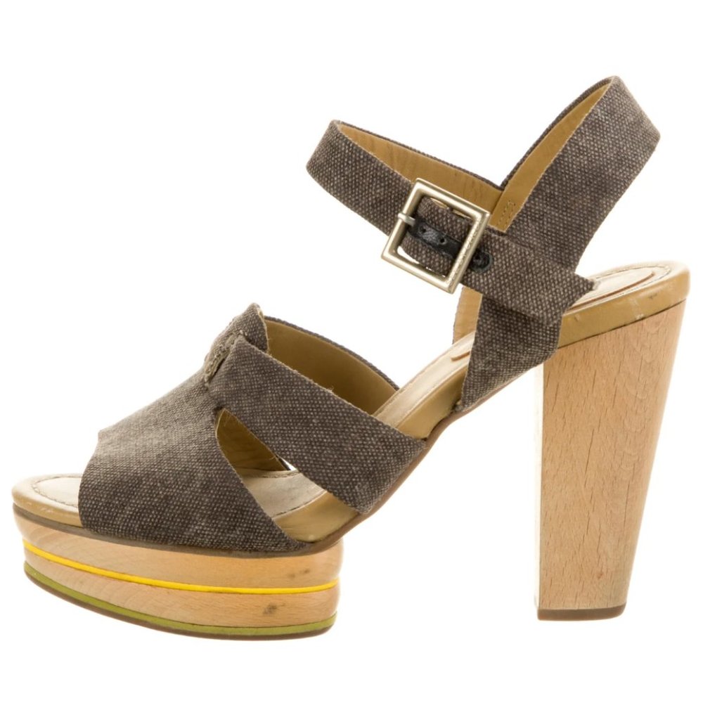 SEE by Chloe Slingback Wooden Platform Sandals size 40 (US 10)